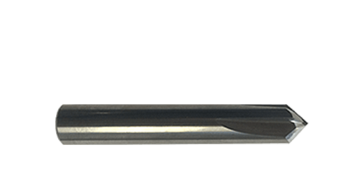 RUSHMORE 1/4 60° Carbide CNC Single End Countersink-6 Flutes 